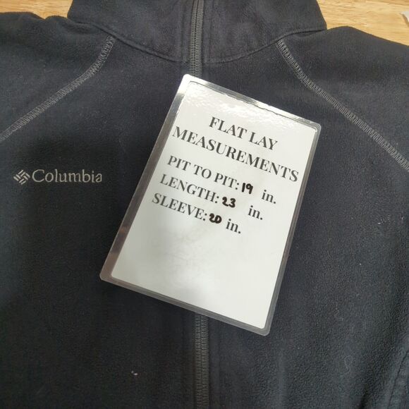 Columbia Black Fleece Jacket Full Front Zip Womens Size Small EUC - Picture 14 of 14